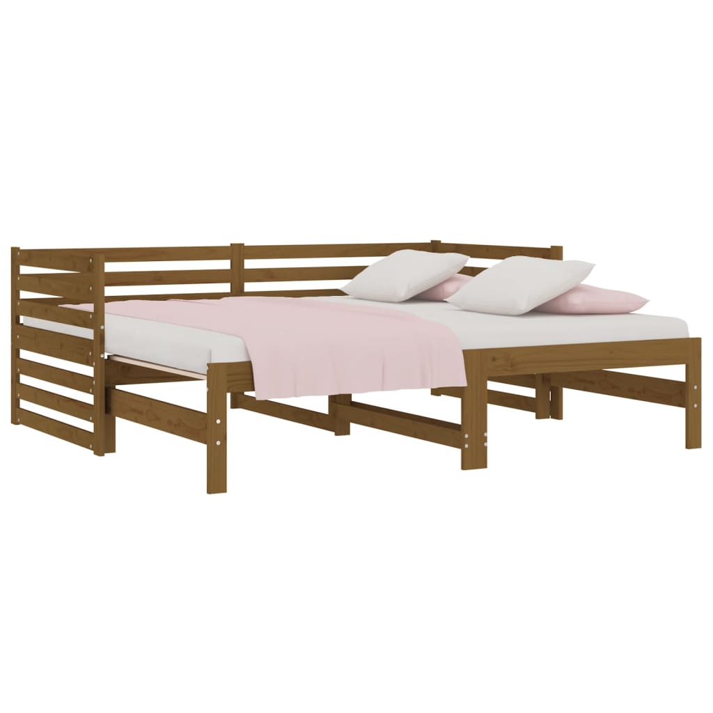 Dormeuse Estraibile Ambra 2x(90x190) cm Legno Massello di Pino