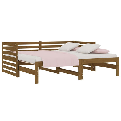Dormeuse Estraibile Ambra 2x(90x190) cm Legno Massello di Pino