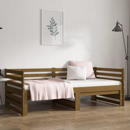 Dormeuse Estraibile Ambra 2x(90x190) cm Legno Massello di Pino