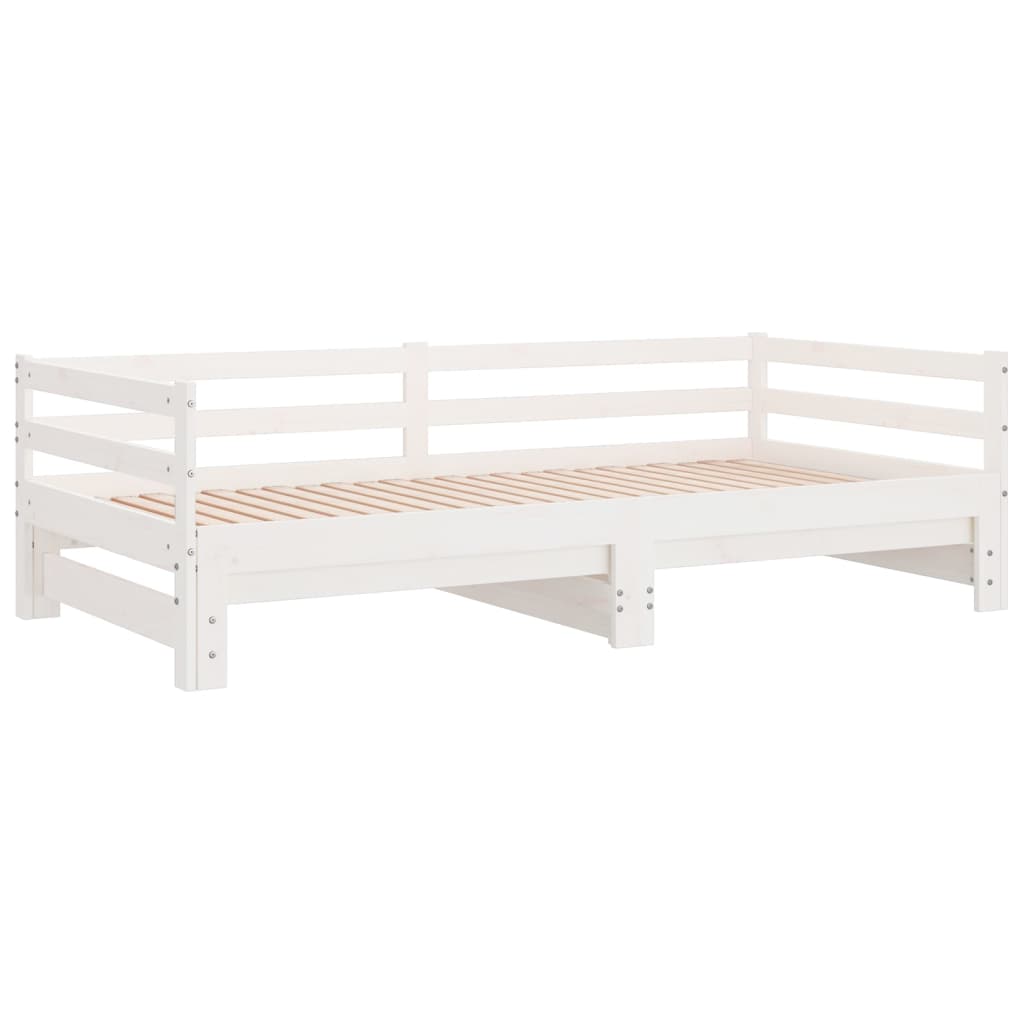 Lettino Estraibile Senza Materasso Bianco 80x200 cm