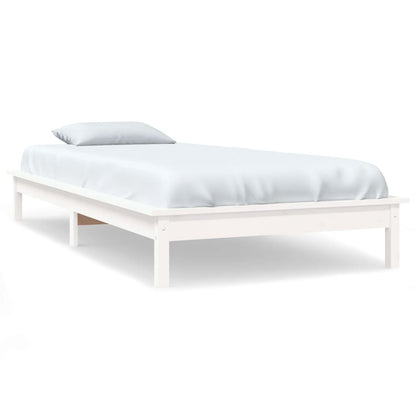 Giroletto Bianco 90x200 cm in Legno Massello di Pino