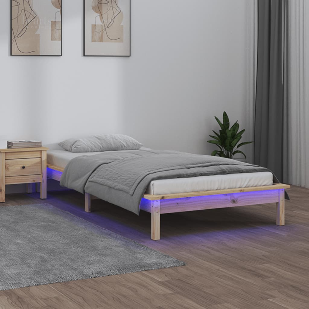 Giroletto con LED 75x190 cm Small Single in Legno Massello