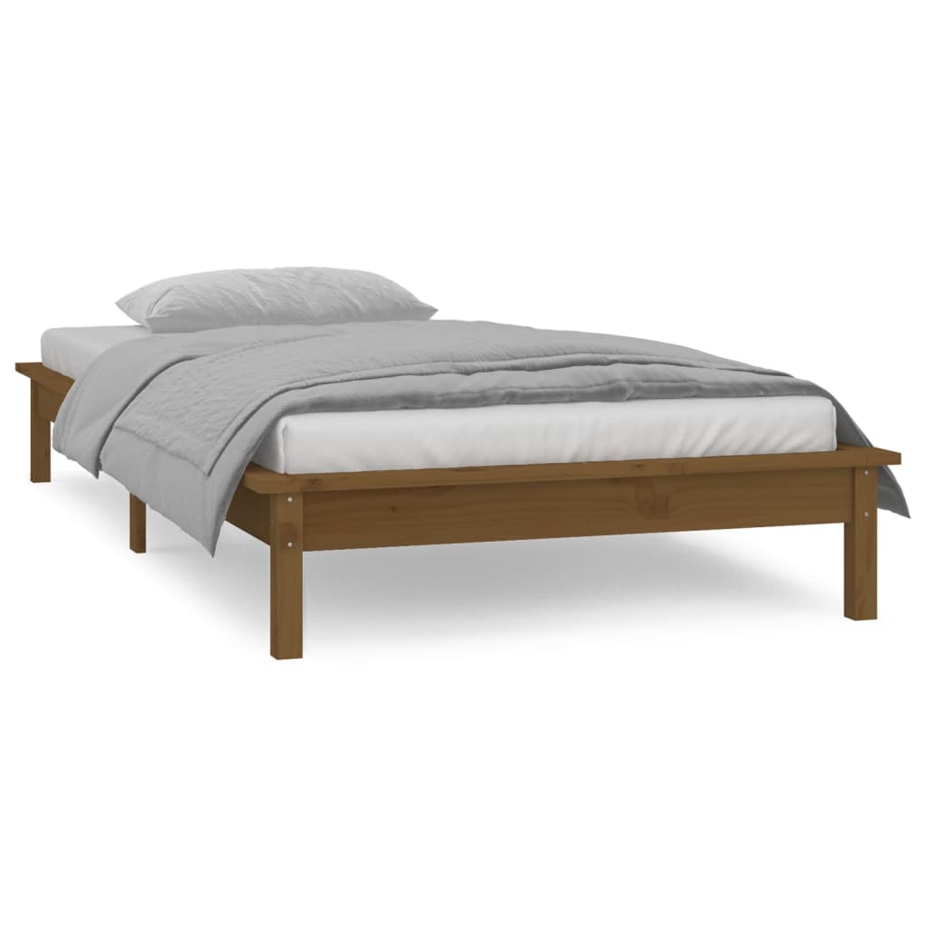 Giroletto LED Ambra 75x190 cm Small Single in Legno Massello