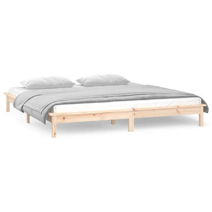 Giroletto con LED 135x190 cm Double in Legno Massello