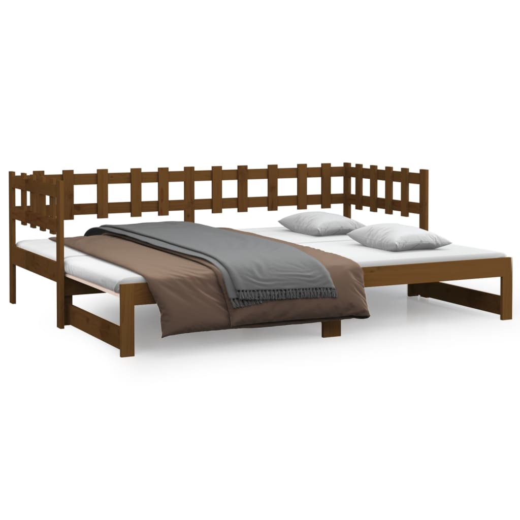 Dormeuse Estraibile Ambra 2x(90x190) cm Legno Massello di Pino