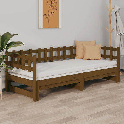 Dormeuse Estraibile Ambra 2x(90x190) cm Legno Massello di Pino