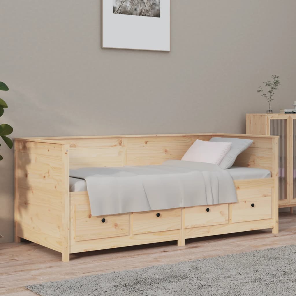 Dormeuse senza Materasso 90x190 cm in Legno Massello di Pino