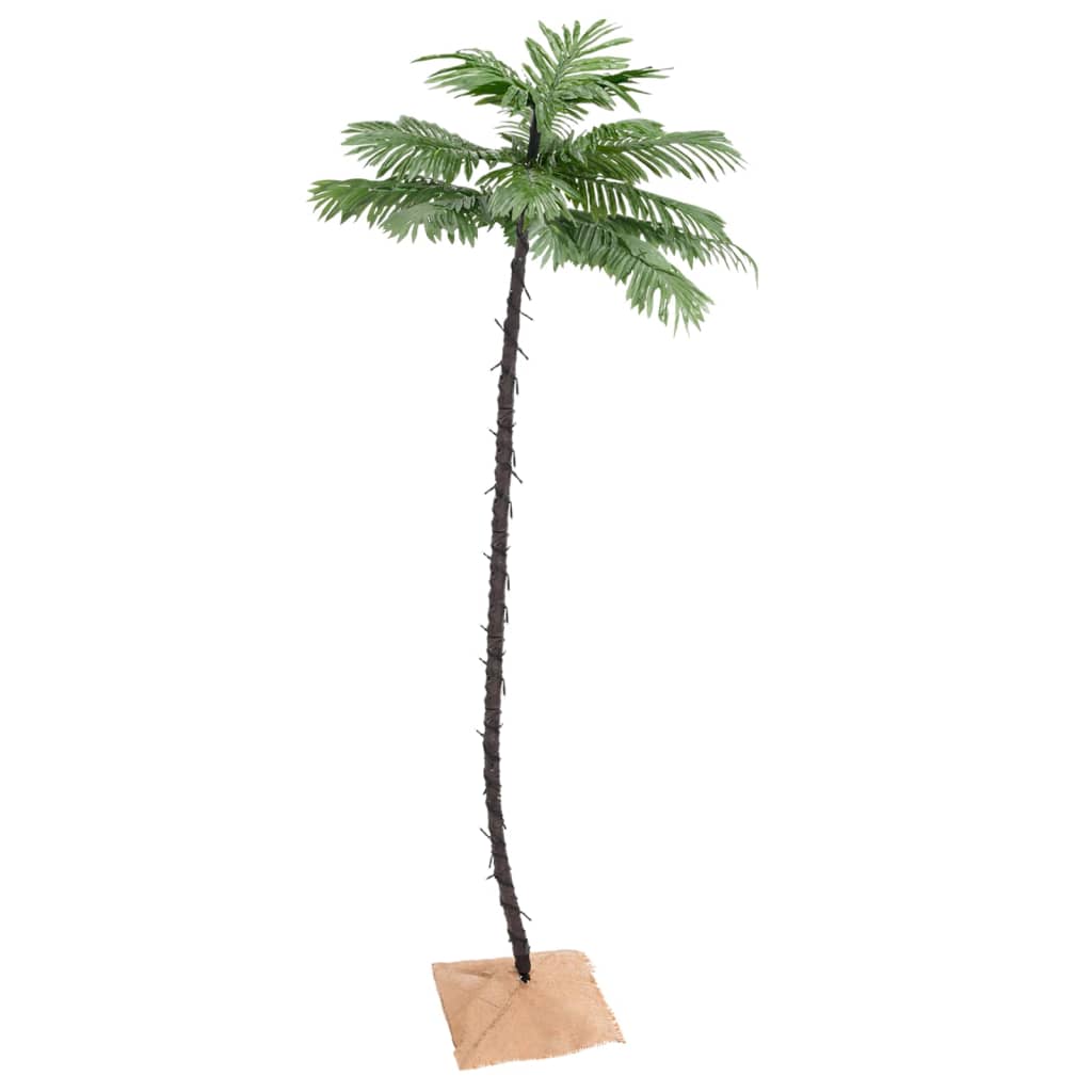 Palma con LED Bianco Caldo 136 LED 220 cm