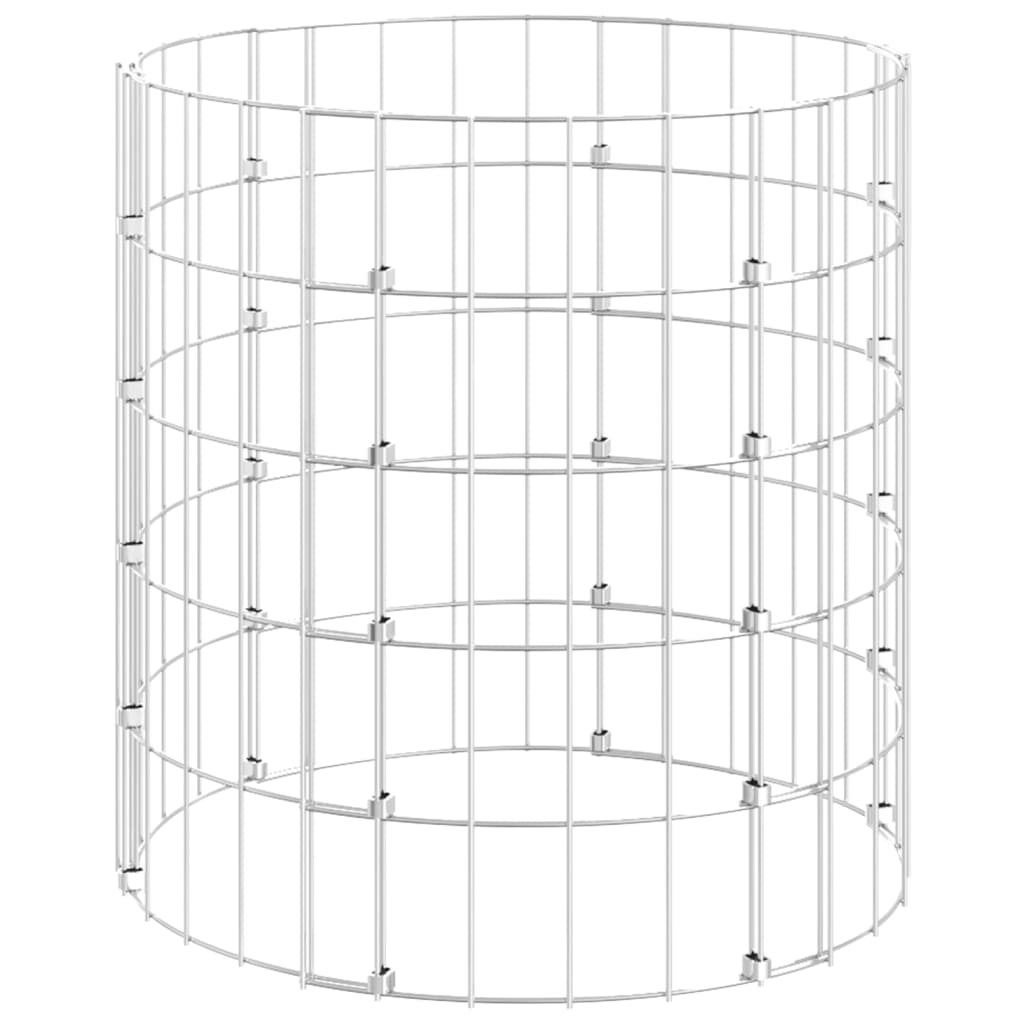 Compostiera da Giardino Ã˜50x50 cm in Acciaio Zincato