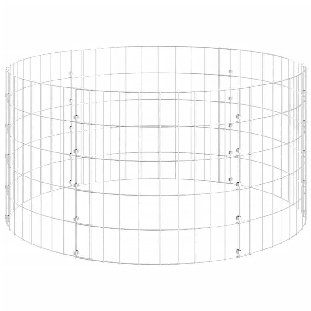 Compostiera da Giardino ÃƒËœ100x50 cm in Acciaio Zincato