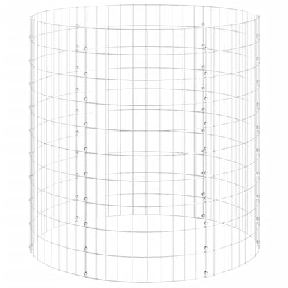 Compostiera da Giardino ÃƒÆ’Ã‹Å“100x100 cm in Acciaio Zincato