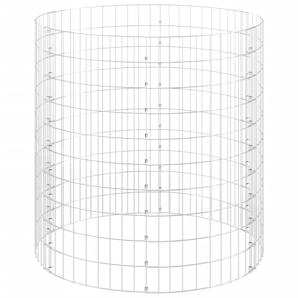 Compostiera da Giardino ÃƒÆ’Ã‹Å“100x100 cm in Acciaio Zincato