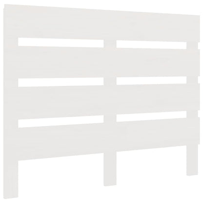 Testiera per Letto Bianca 90x3x80 cm in Legno Massello di Pino