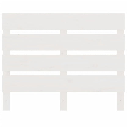 Testiera per Letto Bianca 90x3x80 cm in Legno Massello di Pino