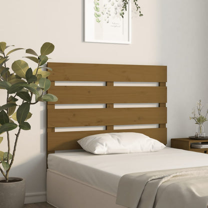 Testiera Marrone Ambra 100x3x80 cm in Legno Massello di Pino