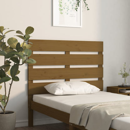 Testiera Marrone Ambra 100x3x80 cm in Legno Massello di Pino