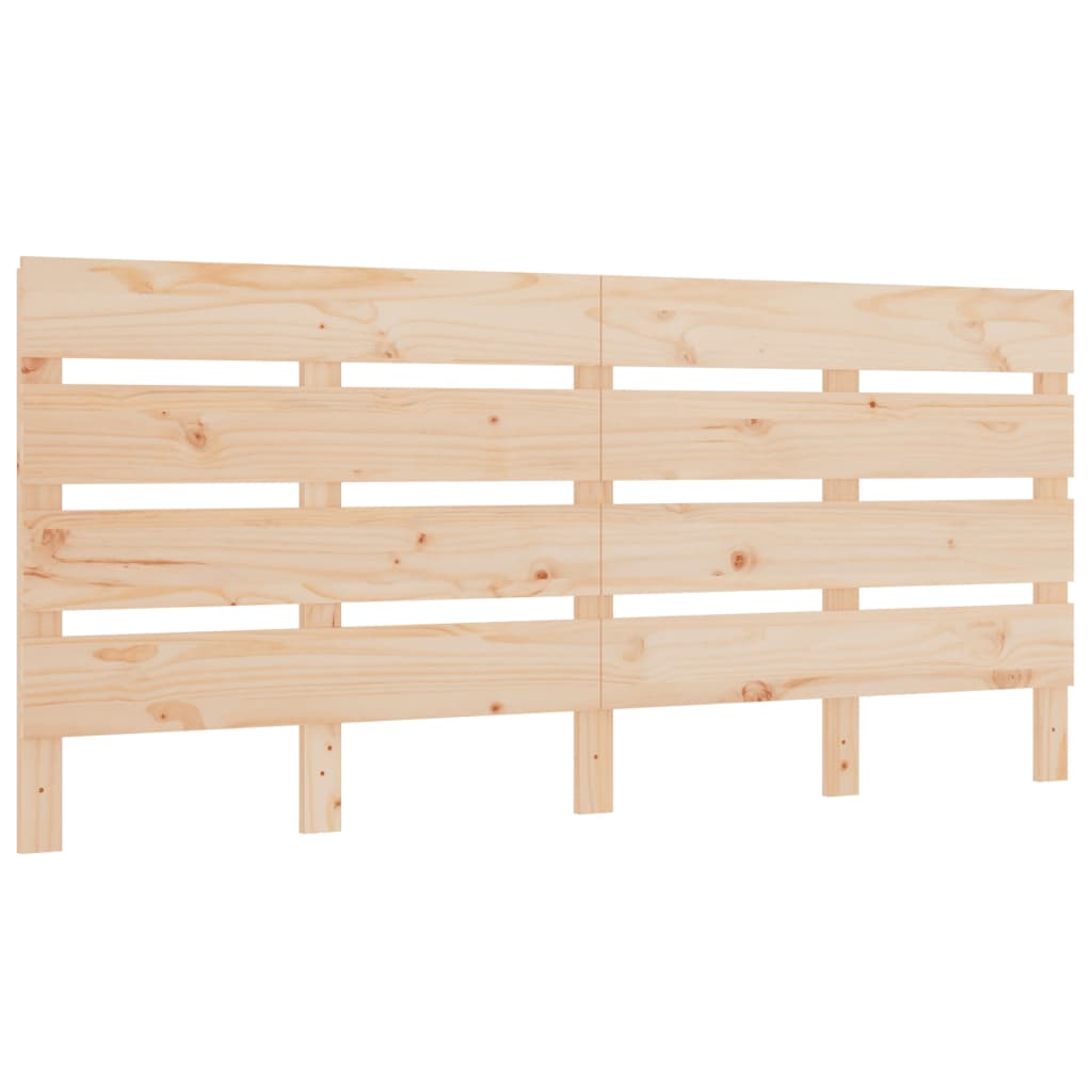 Testiera per Letto 120x3x80 cm in Legno Massello di Pino
