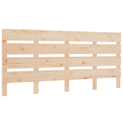 Testiera per Letto 120x3x80 cm in Legno Massello di Pino