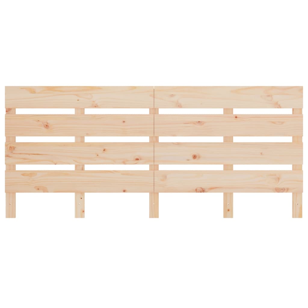 Testiera per Letto 120x3x80 cm in Legno Massello di Pino