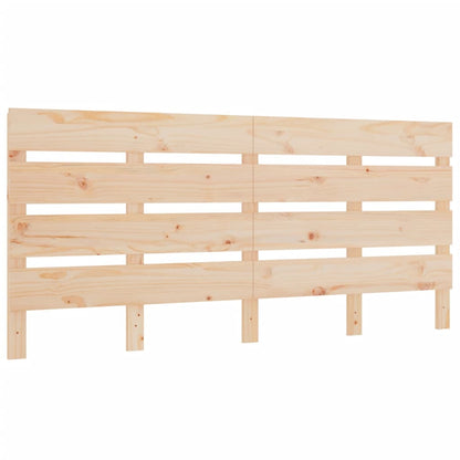 Testiera per Letto 150x3x80 cm in Legno Massello di Pino