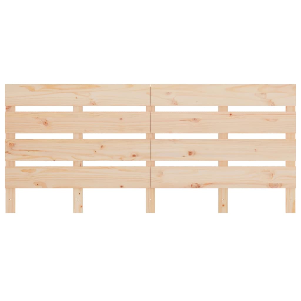 Testiera per Letto 150x3x80 cm in Legno Massello di Pino