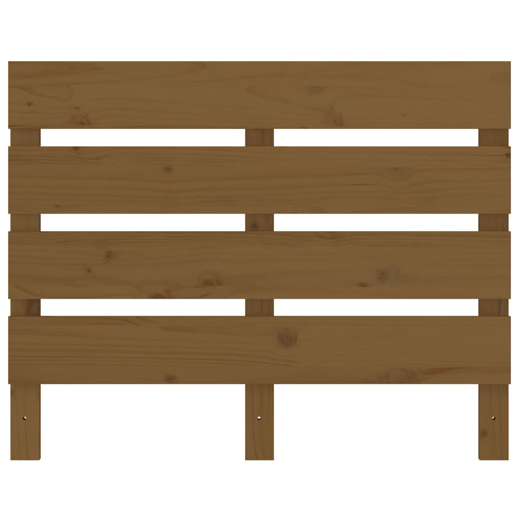 Testiera Marrone Ambra 75x3x80 cm in Legno Massello di Pino