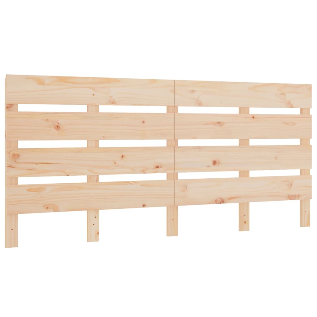 Testiera per Letto 135x3x80 cm in Legno Massello di Pino