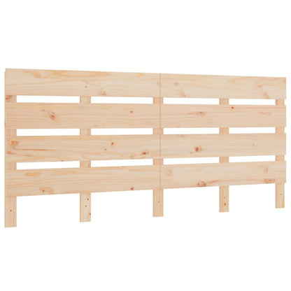 Testiera per Letto 135x3x80 cm in Legno Massello di Pino