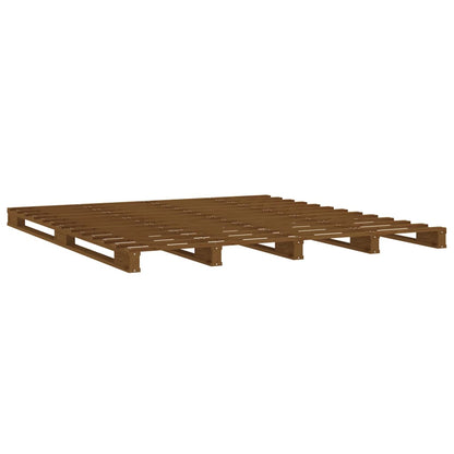 Letto a Pallet senza Materasso Ambra 120x200cm Legno Massello