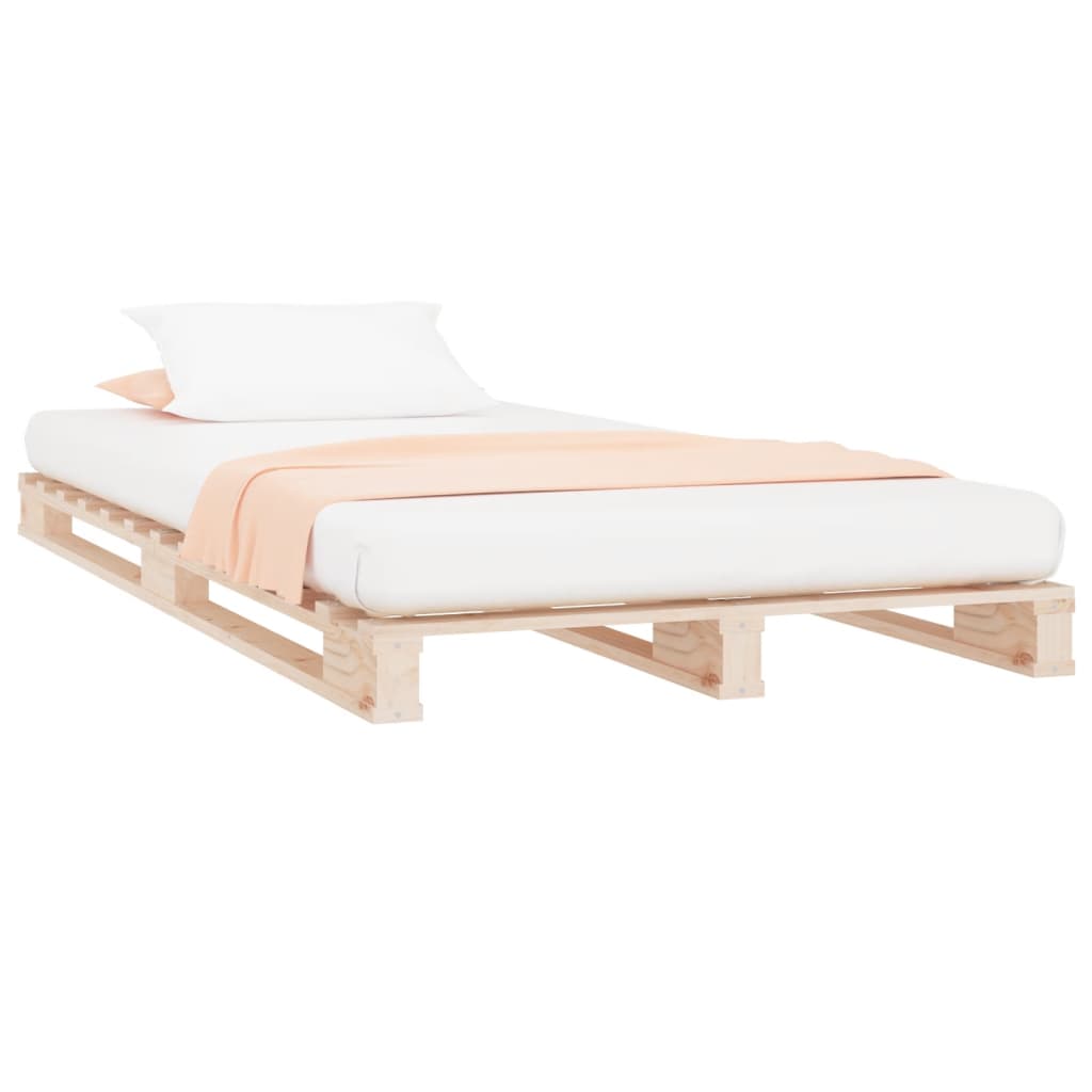 Letto a Pallet 75x190 cm Small Single in Legno Massello di Pino