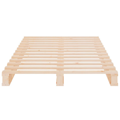 Letto a Pallet 90x190 cm Single in Legno Massello di Pino
