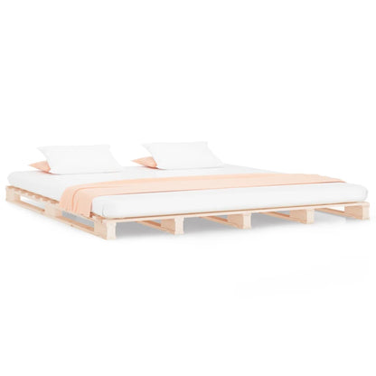 Letto a Pallet 120x190 cm Small Double Legno Massello di Pino