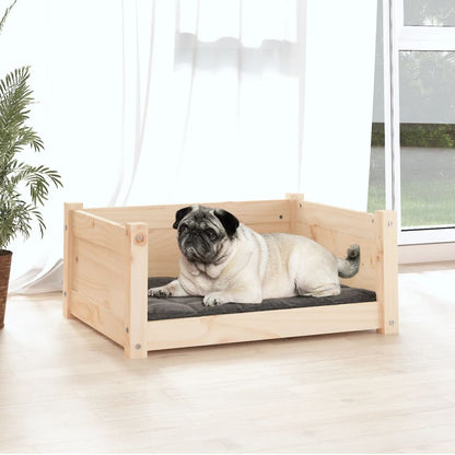 Cuccia per Cani 65,5x50,5x28 cm in Legno Massello di Pino