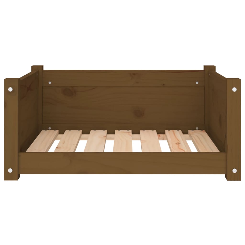 Cuccia per Cani ambra 65,5x50,5x28cm in Legno Massello di Pino