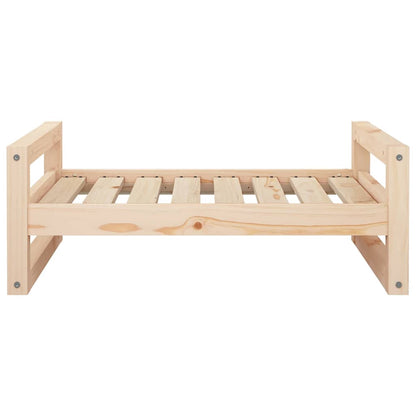 Cuccia per Cani 75,5x55,5x28 cm in Legno Massello di Pino
