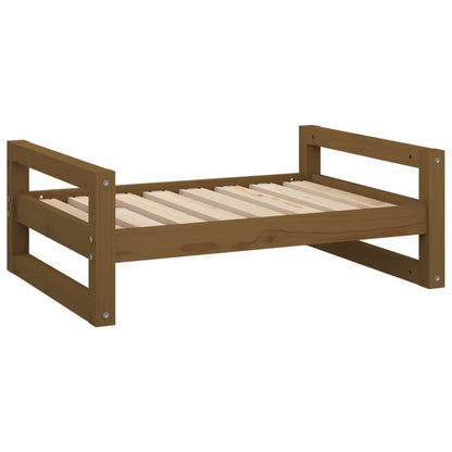 Cuccia per Cani ambra 75,5x55,5x28cm in Legno Massello di Pino