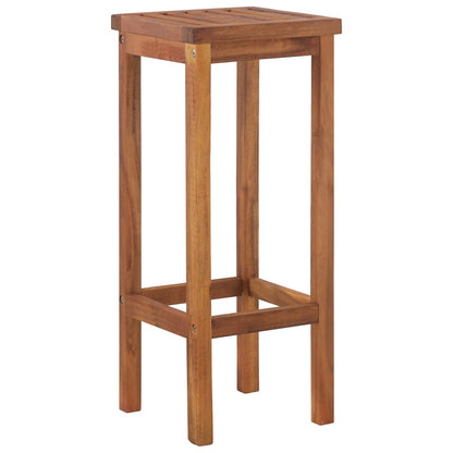 Sgabelli da Bar 8 pz in Legno Massello di Acacia