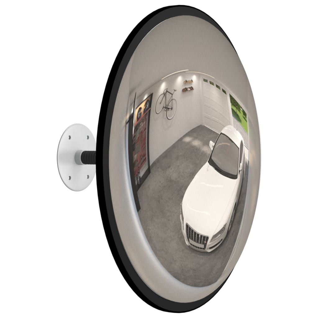 Specchio Convesso per Traffico Interno Nero Ã˜40 cm in Acrilico