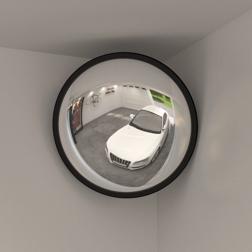 Specchio Convesso per Traffico Interno Nero Ã˜40 cm in Acrilico