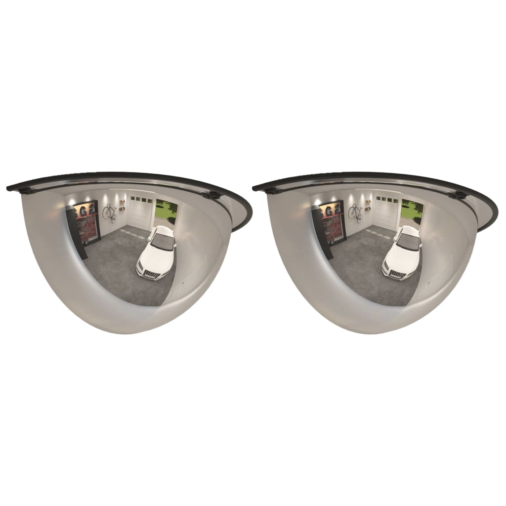 Specchi a Mezza Cupola per Traffico 2 pz Ã˜40 cm in Acrilico