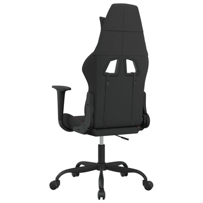 Sedia da Gaming Nero e Rosso in Tessuto