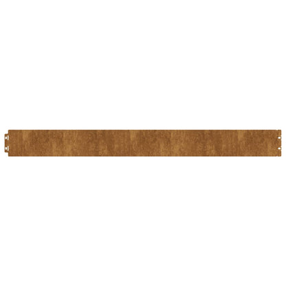 Bordure per Prato 10 pz 10x103 cm Flessibili in Acciaio Corten