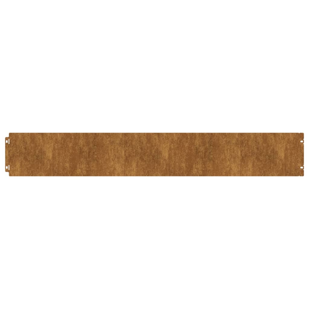Bordure per Prato 50 pz 15x103 cm Flessibili in Acciaio Corten