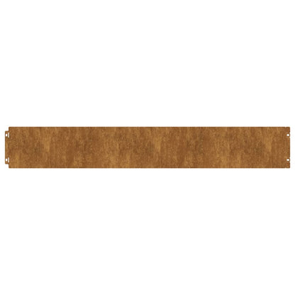 Bordure per Prato 50 pz 15x103 cm Flessibili in Acciaio Corten