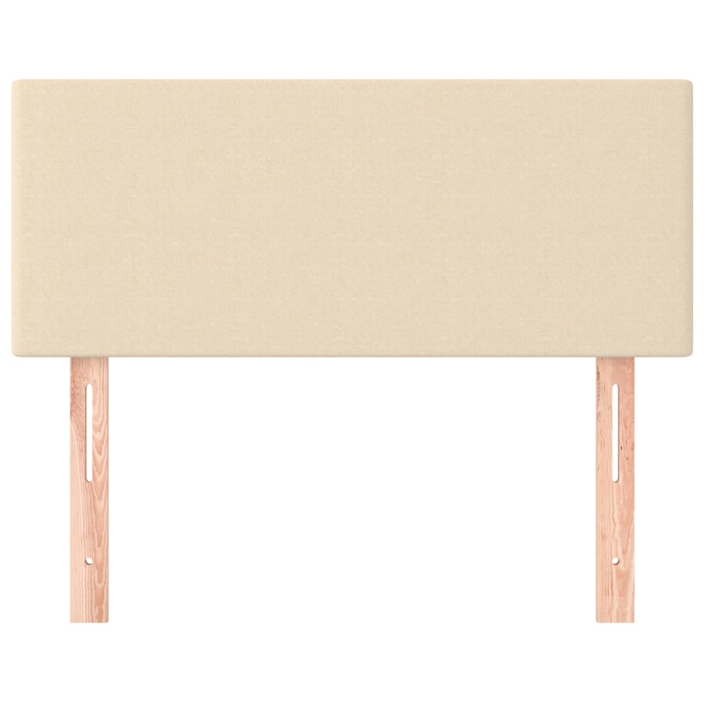 Testiera Crema 80x5x78/88 cm in Tessuto