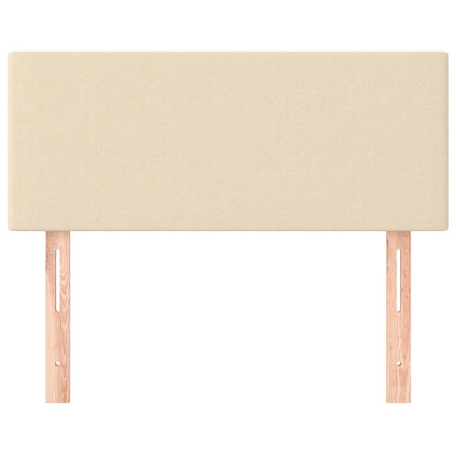 Testiera Crema 80x5x78/88 cm in Tessuto