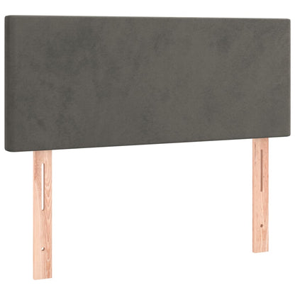 Testiera Grigio Scuro 80x5x78/88 cm in Velluto
