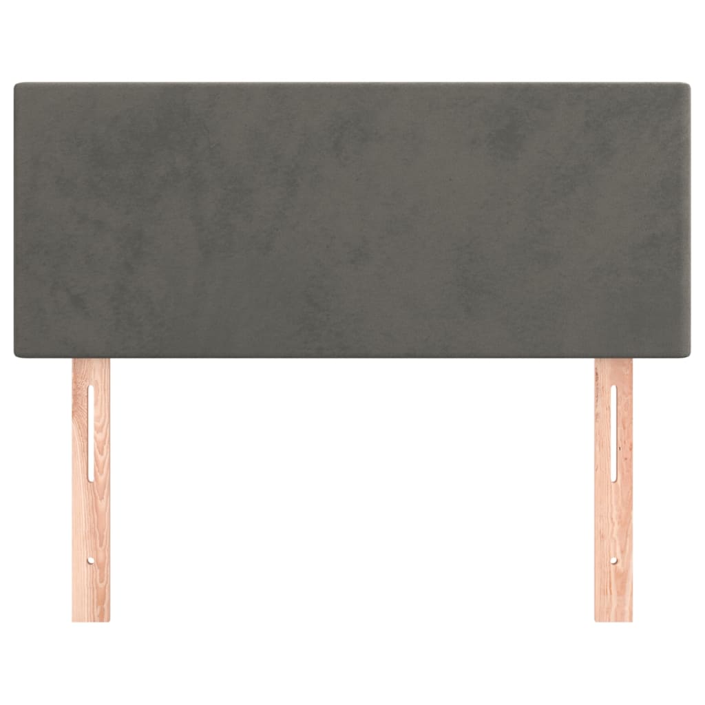 Testiera Grigio Scuro 80x5x78/88 cm in Velluto