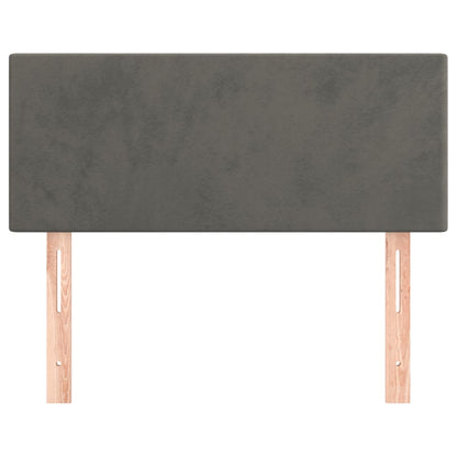 Testiera Grigio Scuro 80x5x78/88 cm in Velluto