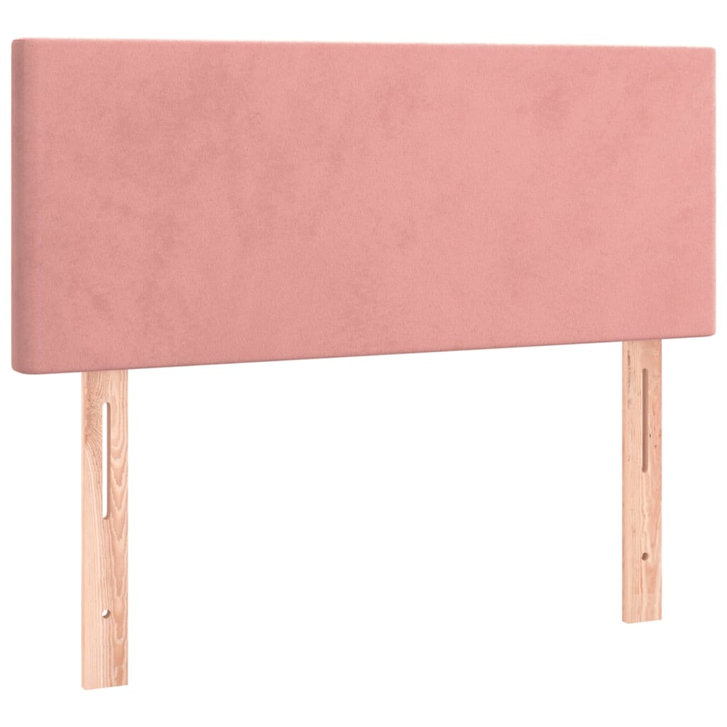 Testiera Rosa 80x5x78/88 cm in Velluto